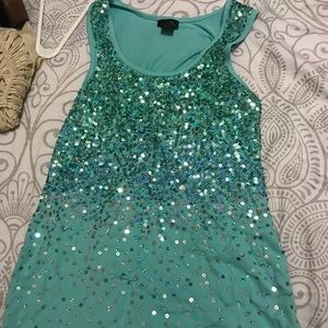 Sequin tank top